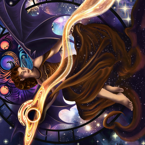 Darstellung des Puzzle Motivs Umarmung der Leere - Carla Morrow Void’s Embrace - Carla Morrow 1000 Puzzle 3D Modell