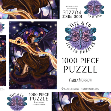 Darstellung des Puzzle Motivs Void’s Embrace - Carla Morrow 1000 Puzzle Schachtel 3D Modell