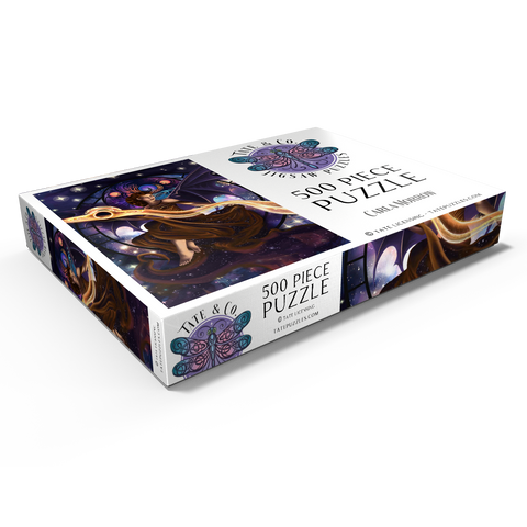 Darstellung des Puzzle Motivs Umarmung der Leere - Carla Morrow Void’s Embrace - Carla Morrow 500 Puzzle Schachtel Ansicht1