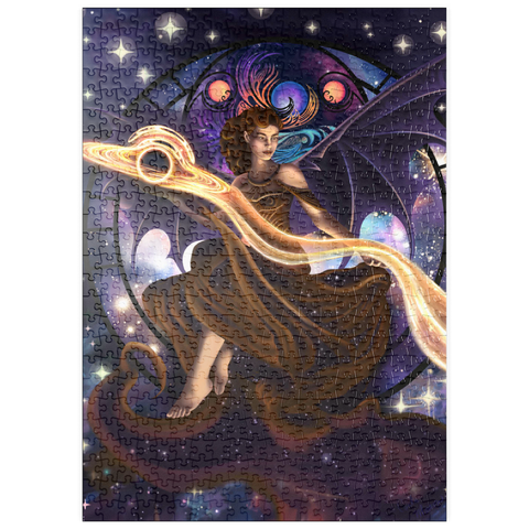 Darstellung des Puzzle Motivs Umarmung der Leere - Carla Morrow puzzleplate Void’s Embrace - Carla Morrow 500 Puzzle