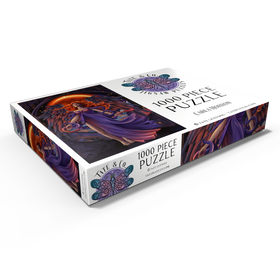 Alternative Darstellung des Puzzle-Motivs Mondschleier-Engel - Carla Morrow – Puzzleteile: 1000