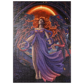 Darstellung des Puzzle Motivs Mondschleier-Engel - Carla Morrow - Puzzleteile: 500