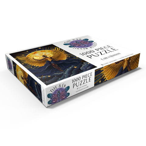 Darstellung des Puzzle Motivs Sonnenflammen-Engel - Carla Morrow Solar Flame Angel - Carla Morrow 1000 Puzzle Schachtel Ansicht1