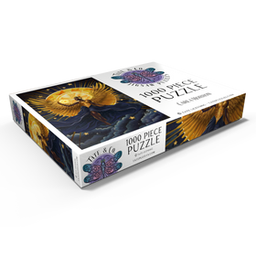 Darstellung des Puzzle Motivs Sonnenflammen-Engel - Carla Morrow - Puzzleteile: 1000