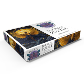 Darstellung des Puzzle Motivs Sonnenflammen-Engel - Carla Morrow - Puzzleteile: 500