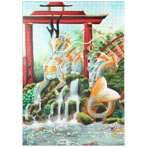 Darstellung des Puzzle Motivs The Empress Dragon - Carla Morrow puzzleplate The Empress Dragon - Carla Morrow 1000 Puzzle