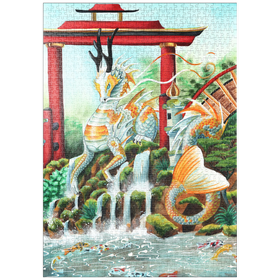 Darstellung des Puzzle Motivs The Empress Dragon - Carla Morrow - Puzzleteile: 1000