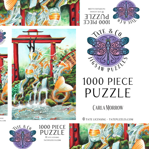 Darstellung des Puzzle Motivs The Empress Dragon - Carla Morrow The Empress Dragon - Carla Morrow 1000 Puzzle Schachtel 3D Modell