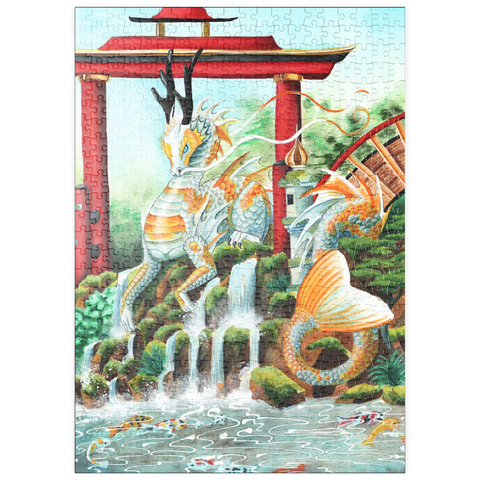 Darstellung des Puzzle Motivs The Empress Dragon - Carla Morrow puzzleplate The Empress Dragon - Carla Morrow 500 Puzzle