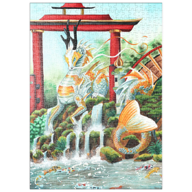 Darstellung des Puzzle Motivs The Empress Dragon - Carla Morrow - Puzzleteile: 500