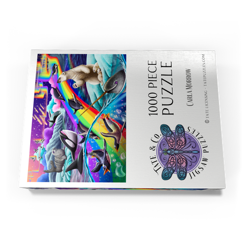 Darstellung des Puzzle Motivs Arctic Fun - Carla Morrow Arctic Fun - Carla Morrow 1000 Puzzle Schachtel Ansicht3