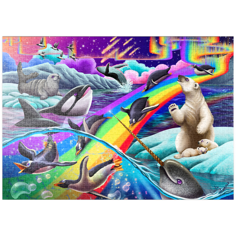 Darstellung des Puzzle Motivs Arctic Fun - Carla Morrow puzzleplate Arctic Fun - Carla Morrow 1000 Puzzle