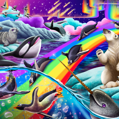 Darstellung des Puzzle Motivs Arctic Fun - Carla Morrow Arctic Fun - Carla Morrow 1000 Puzzle 3D Modell