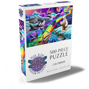 Darstellung des Puzzle Motivs Arctic Fun - Carla Morrow 500 Puzzle Schachtel Ansicht2