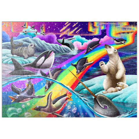 Darstellung des Puzzle Motivs Arctic Fun - Carla Morrow puzzleplate Arctic Fun - Carla Morrow 500 Puzzle