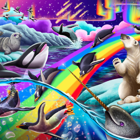 Darstellung des Puzzle Motivs Arctic Fun - Carla Morrow Arctic Fun - Carla Morrow 500 Puzzle 3D Modell