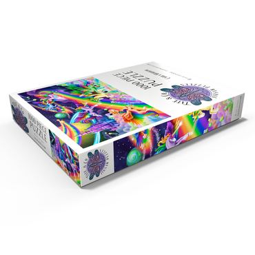 Darstellung des Puzzle Motivs Rainbow Dreams Unicorns - Carla Morrow 1000 Puzzle Schachtel Ansicht1