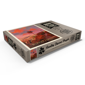 Alternative Darstellung des Puzzle-Motivs Petrified Forest National Park: Route 66, Vintage Poster – Puzzleteile: 1000