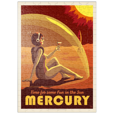 Darstellung des Puzzle Motivs puzzleplate Mercury: Fun In The Sun, Vintage Poster 200 Puzzle