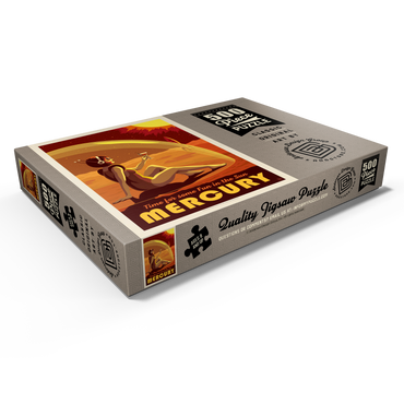 Darstellung des Puzzle Motivs Mercury: Fun In The Sun, Vintage Poster 500 Puzzle Schachtel Ansicht1