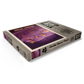 Darstellung des Puzzle Motivs Mesa Verde Nationalpark: Abendrot, Vintage Poster - Puzzleteile: 100