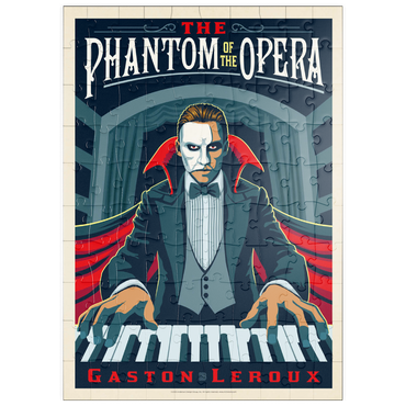 Darstellung des Puzzle Motivs puzzleplate The Phantom Of The Opera: Gaston Laroux, Vintage Poster 100 Puzzle