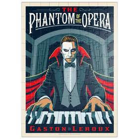 Darstellung des Puzzle Motivs Das Phantom der Oper: Gaston Laroux, Vintage Poster - Puzzleteile: 100