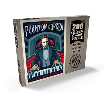 Darstellung des Puzzle Motivs The Phantom Of The Opera: Gaston Laroux, Vintage Poster 200 Puzzle Schachtel Ansicht2