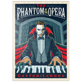 Darstellung des Puzzle Motivs Das Phantom der Oper: Gaston Laroux, Vintage Poster - Puzzleteile: 200