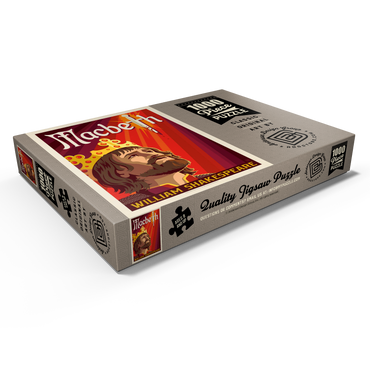 Darstellung des Puzzle Motivs MacBeth: William Shakespeare, Vintage Poster 1000 Puzzle Schachtel Ansicht1