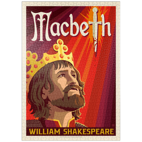 Darstellung des Puzzle Motivs MacBeth: William Shakespeare, Vintage Poster puzzleplate MacBeth: William Shakespeare, Vintage Poster 1000 Puzzle