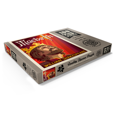 Darstellung des Puzzle Motivs MacBeth: William Shakespeare, Vintage Poster 100 Puzzle Schachtel Ansicht1