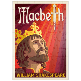 Darstellung des Puzzle Motivs MacBeth: William Shakespeare, Vintage Poster - Puzzleteile: 100