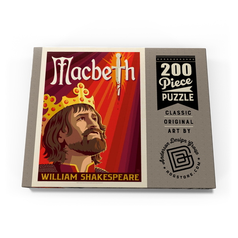 Darstellung des Puzzle Motivs MacBeth: William Shakespeare, Vintage Poster MacBeth: William Shakespeare, Vintage Poster 200 Puzzle Schachtel Ansicht3