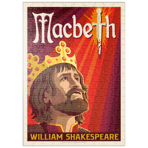 Darstellung des Puzzle Motivs MacBeth: William Shakespeare, Vintage Poster puzzleplate MacBeth: William Shakespeare, Vintage Poster 200 Puzzle