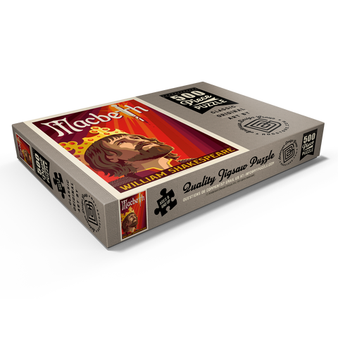 Darstellung des Puzzle Motivs MacBeth: William Shakespeare, Vintage Poster MacBeth: William Shakespeare, Vintage Poster 500 Puzzle Schachtel Ansicht1