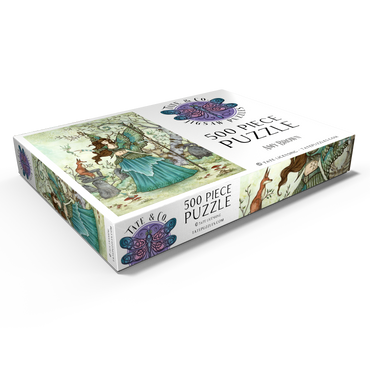 Darstellung des Puzzle Motivs Woodland Gathering Fairy – Amy Brown 500 Puzzle Schachtel Ansicht1
