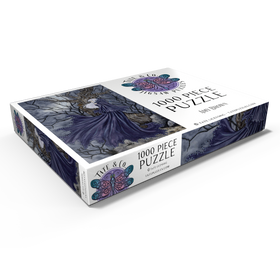 Alternative Darstellung des Puzzle-Motivs Nachtwind-Elf – Amy Brown – Puzzleteile: 1000