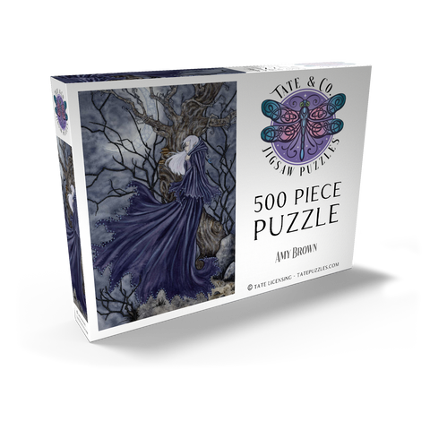 Darstellung des Puzzle Motivs Nachtwind-Elf – Amy Brown Night Winds Elf – Amy Brown 500 Puzzle Schachtel Ansicht2