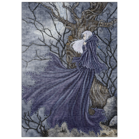 Darstellung des Puzzle Motivs Nachtwind-Elf – Amy Brown puzzleplate Night Winds Elf – Amy Brown 500 Puzzle