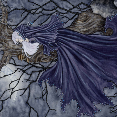 Darstellung des Puzzle Motivs Nachtwind-Elf – Amy Brown Night Winds Elf – Amy Brown 500 Puzzle 3D Modell