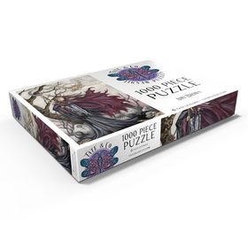 Darstellung des Puzzle Motivs Dunkler Elf im Gothic-Stil – Amy Brown - Puzzleteile: 1000