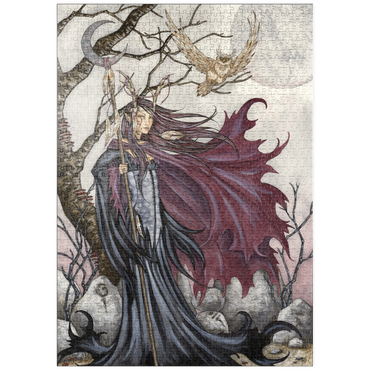 Darstellung des Puzzle Motivs puzzleplate Dark Elf Gothic – Amy Brown 1000 Puzzle