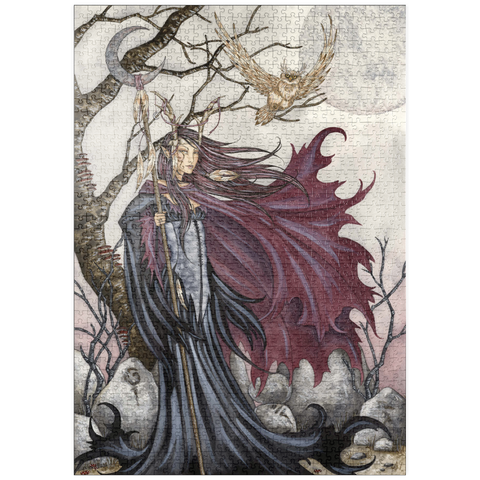 Darstellung des Puzzle Motivs Dunkler Elf im Gothic-Stil – Amy Brown puzzleplate Dark Elf Gothic – Amy Brown 1000 Puzzle