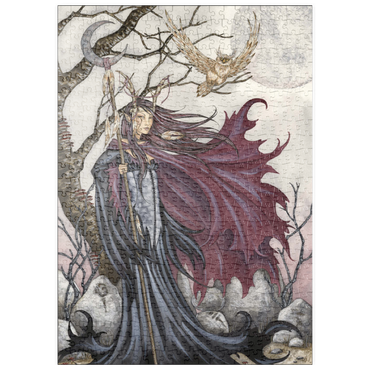 Darstellung des Puzzle Motivs puzzleplate Dark Elf Gothic – Amy Brown 500 Puzzle