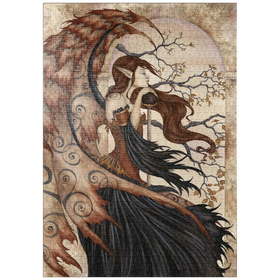 Darstellung des Puzzle Motivs Geheimnisse der Feen betrachten - Amy Brown - Puzzleteile: 1000