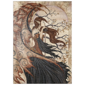 Darstellung des Puzzle Motivs Geheimnisse der Feen betrachten - Amy Brown - Puzzleteile: 500