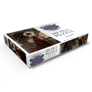 Darstellung des Puzzle Motivs Court Of The Dragon Fairy – Amy Brown 500 Puzzle Schachtel Ansicht1