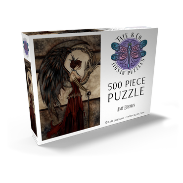 Darstellung des Puzzle Motivs Court Of The Dragon Fairy – Amy Brown 500 Puzzle Schachtel Ansicht2