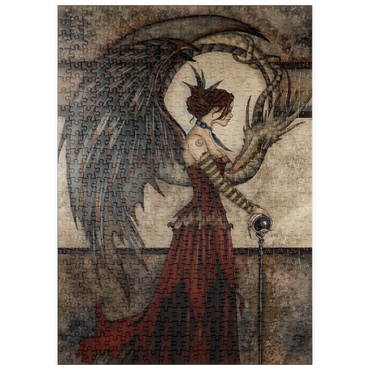 Darstellung des Puzzle Motivs puzzleplate Court Of The Dragon Fairy – Amy Brown 500 Puzzle